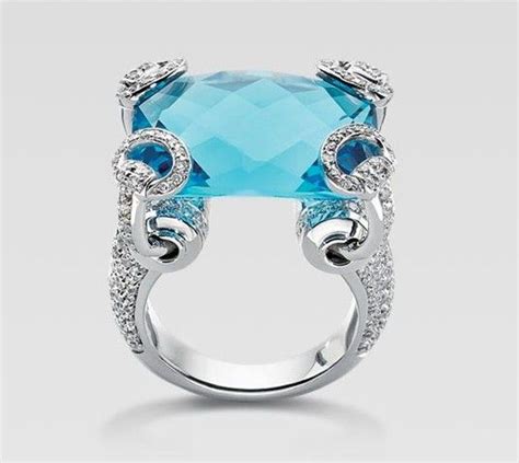 gucci aquamarine ring|gucci high jewelry line.